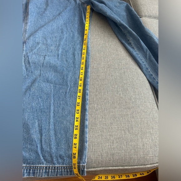 Vintage Warner Bros 1997 Looney Tunes Embroidered Blue Denim Overalls - Picture 10 of 16